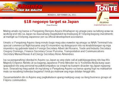 balitang nakasulat sa wikang filipino